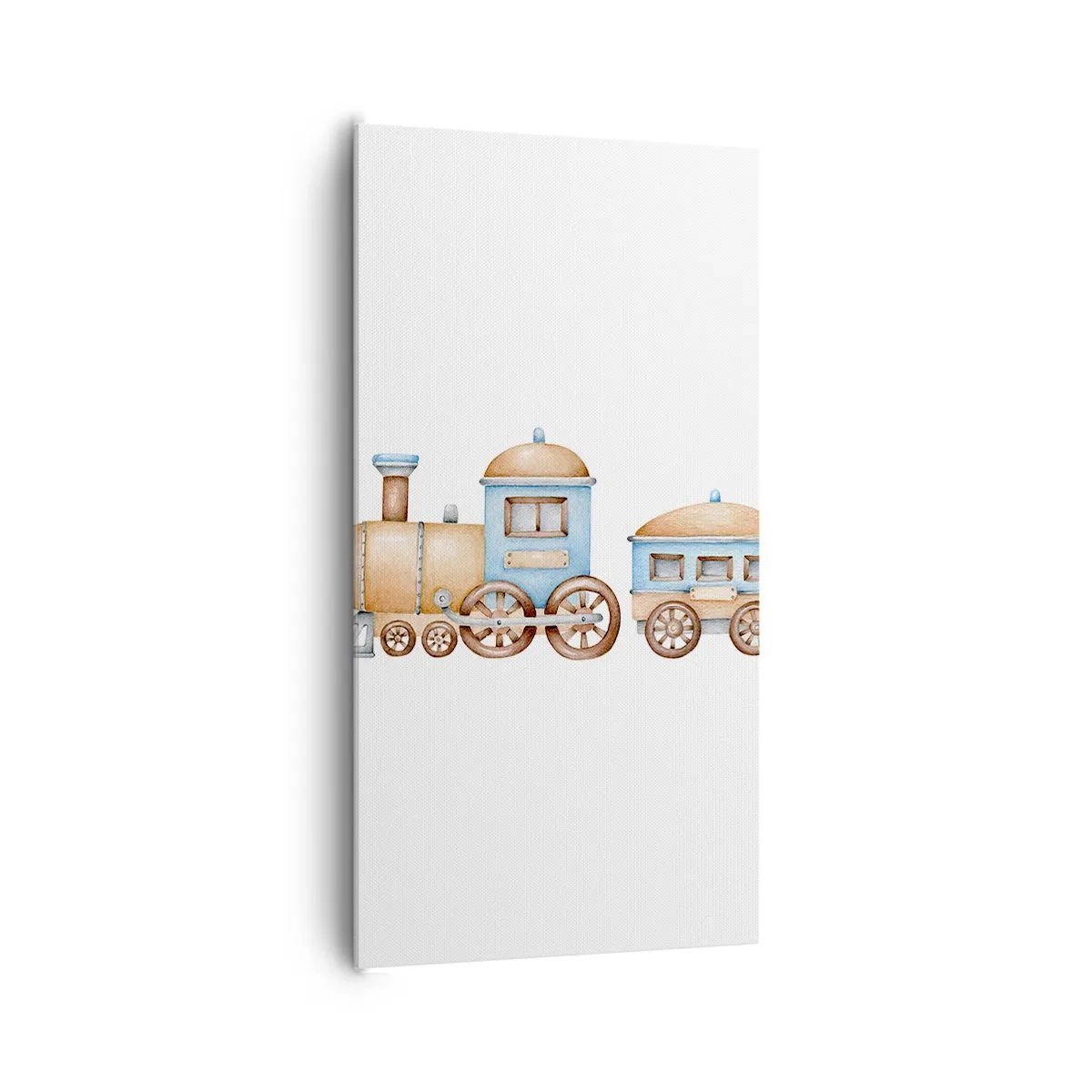 Schilderen op canvas - Hij staat op het station... - 65x120 cm