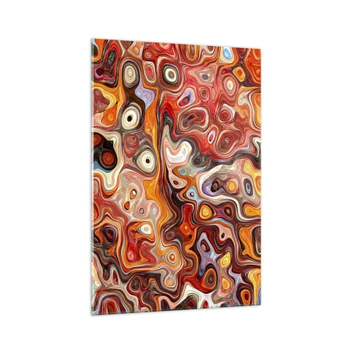 Schilderen op glas - Als de noten gesmolten zijn in honing - 70x100 cm