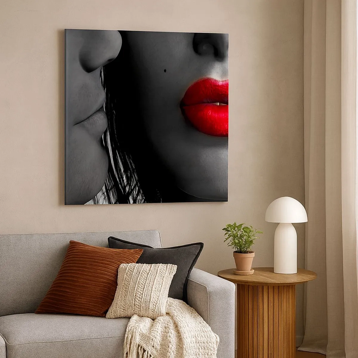 Schilderen op canvas - Oog in oog - 30x30 cm