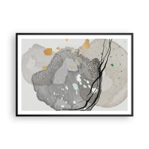 Poster in een zwarte lijst - Organische compositie - 100x70 cm