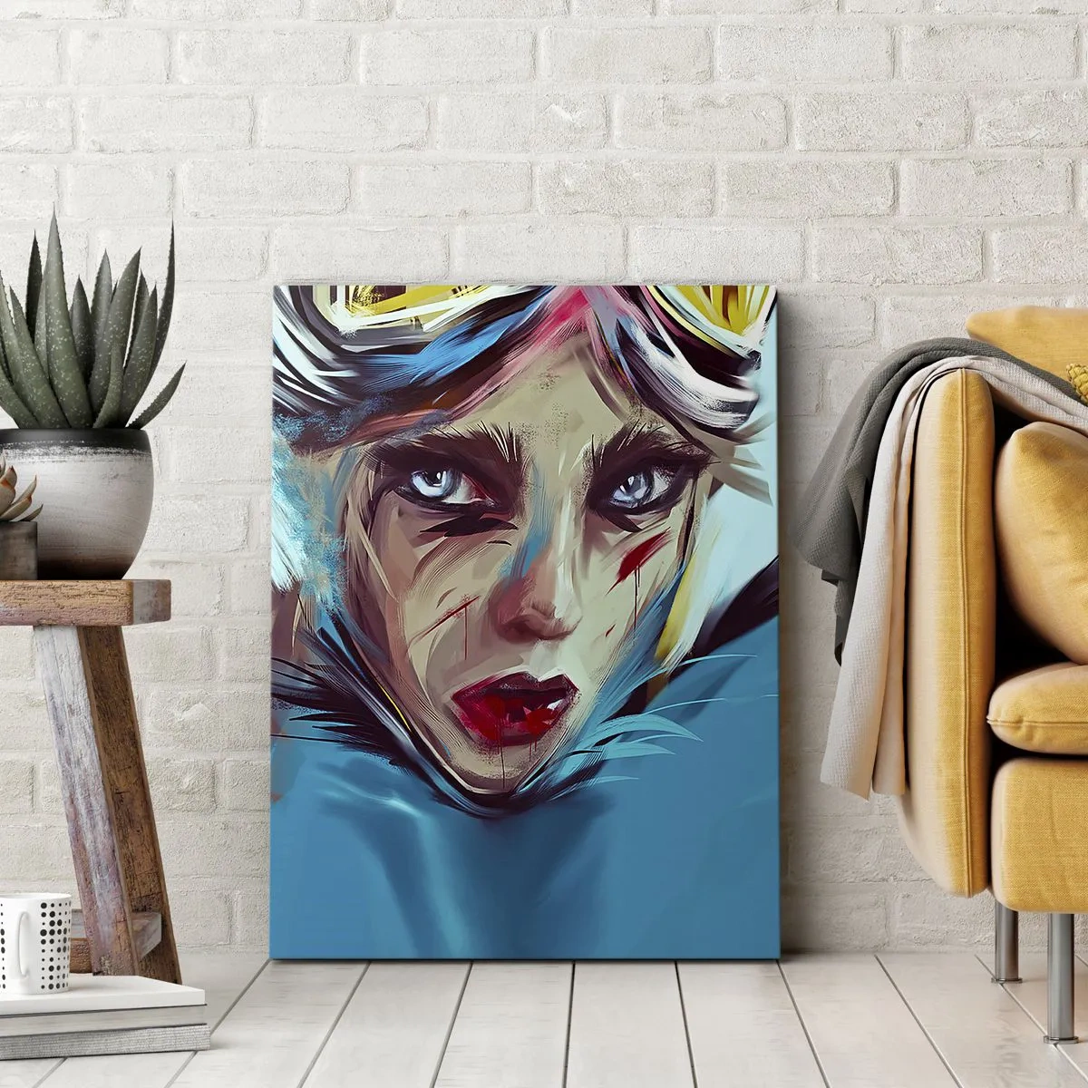 Schilderen op canvas - Straatvechter - 45x80 cm