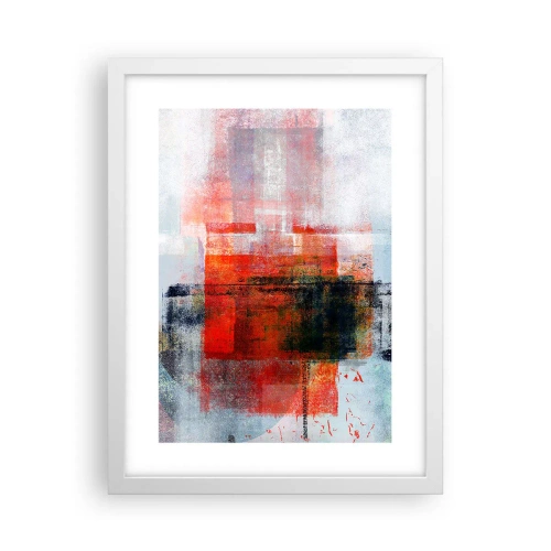 Poster in een witte lijst - Een gloeiende compositie  - 30x40 cm