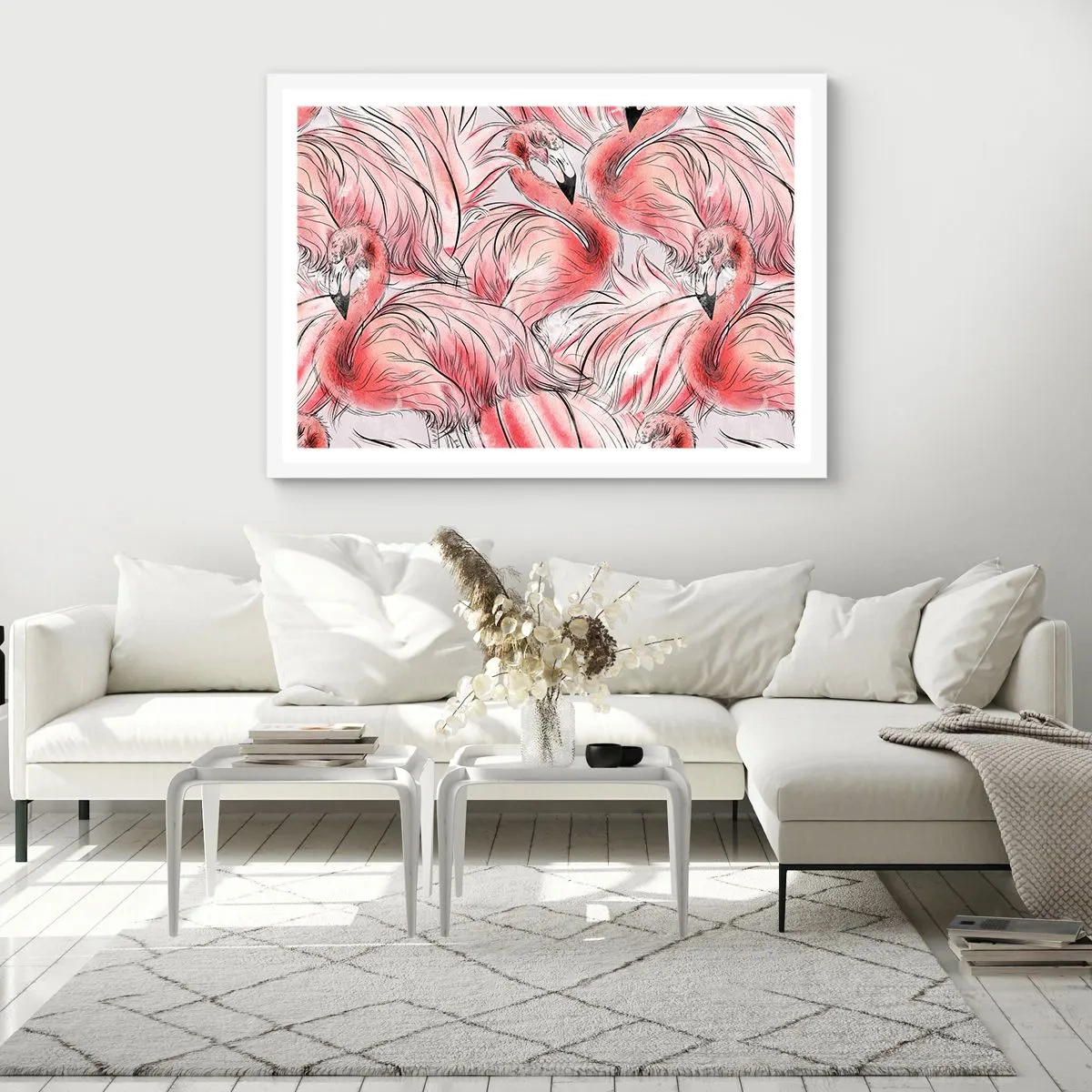 Poster in een witte lijst - Vogelcorps de ballet - 40x30 cm