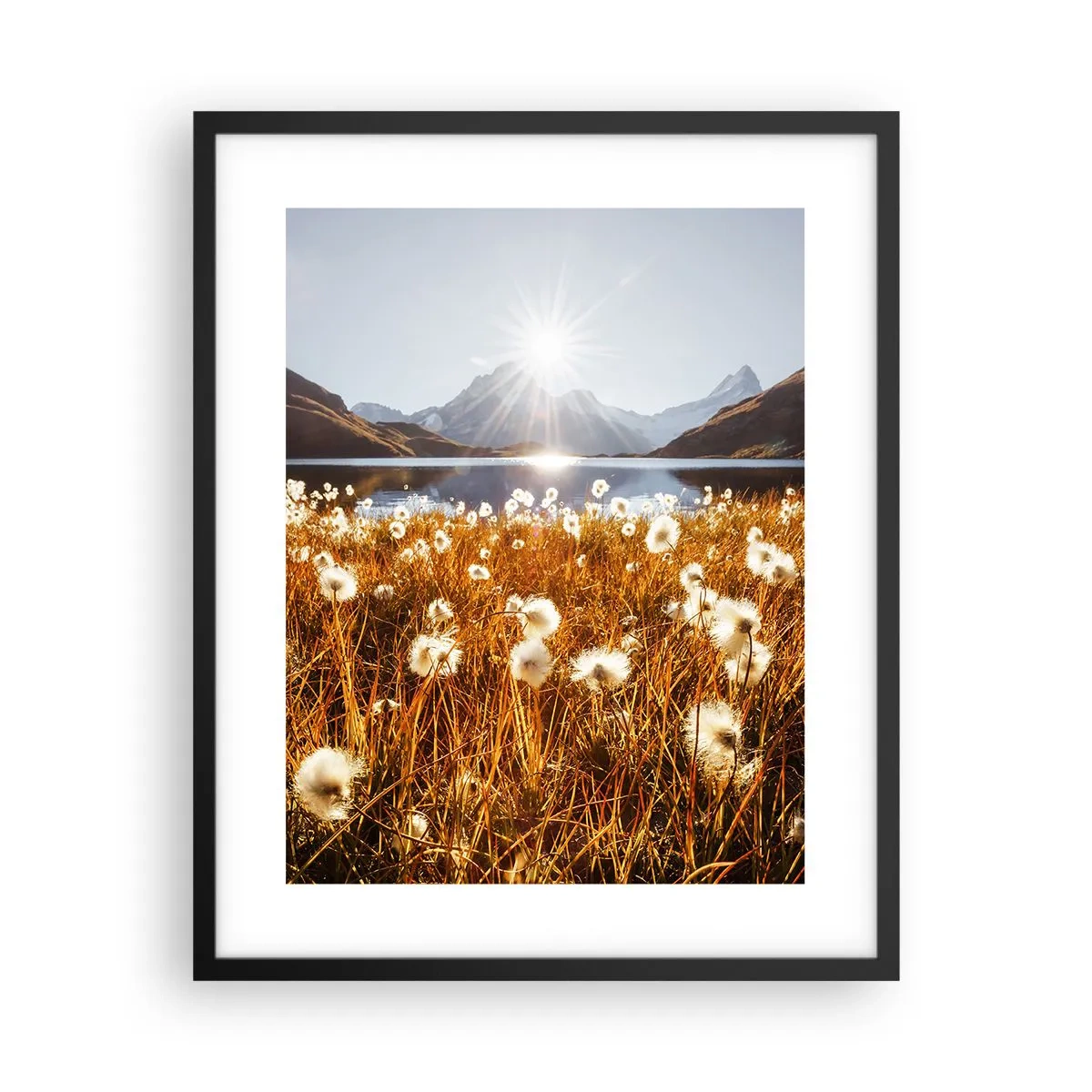 Poster in een zwarte lijst - Steenhardheid, graszachtheid - 40x50 cm