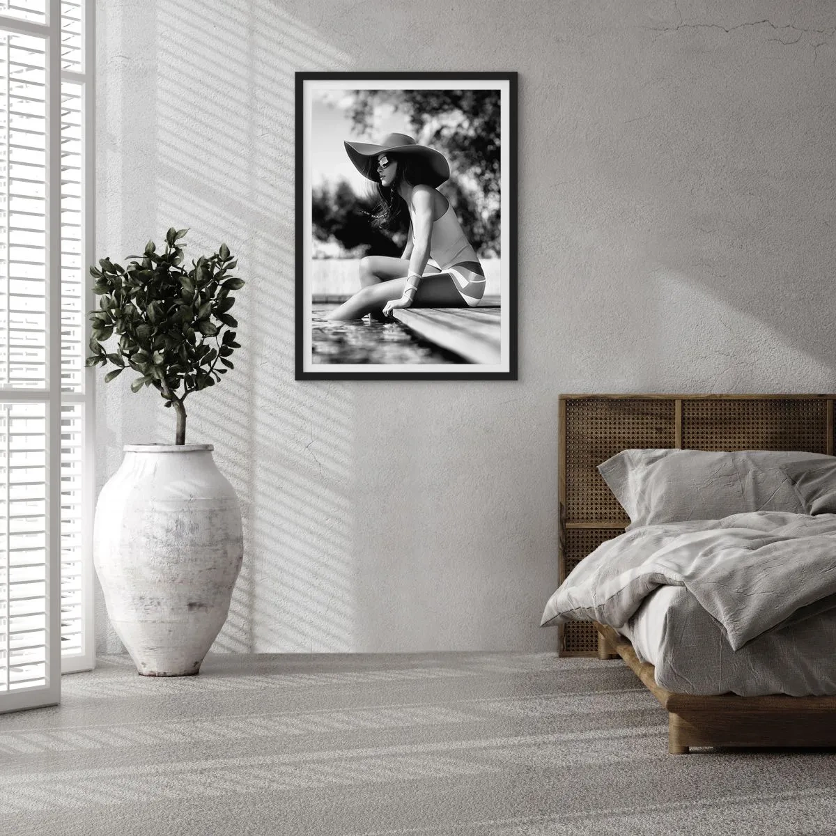 Poster in een zwarte lijst - Zomerdroom - 40x50 cm