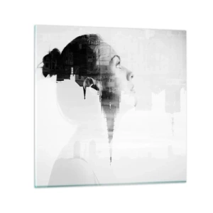 Schilderen op glas - Aan beide zijden van het glas - 40x40 cm