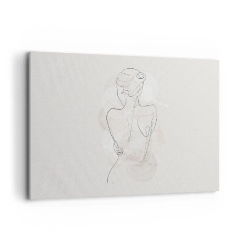 Schilderen op canvas - Als een gevoelig instrument - 100x70 cm