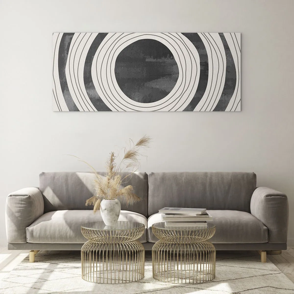 Schilderen op glas - Precies op het punt - 120x50 cm