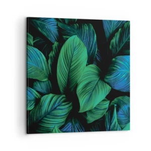 Schilderen op canvas - In de groene menigte - 50x50 cm