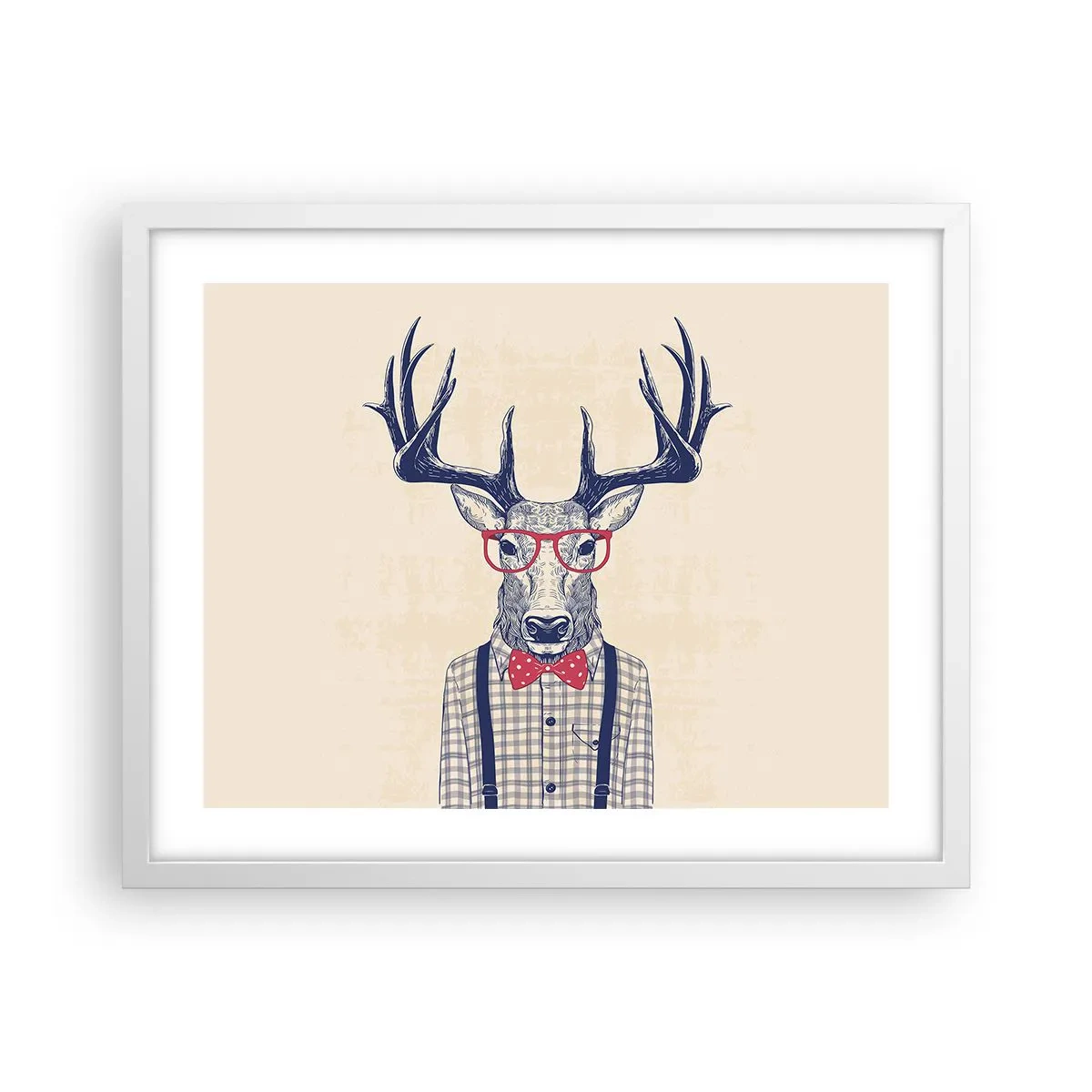 Poster in een witte lijst - Een grappig extravaganza - 50x40 cm