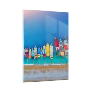 Schilderen op glas - Vanuit vogelperspectief - 50x70 cm