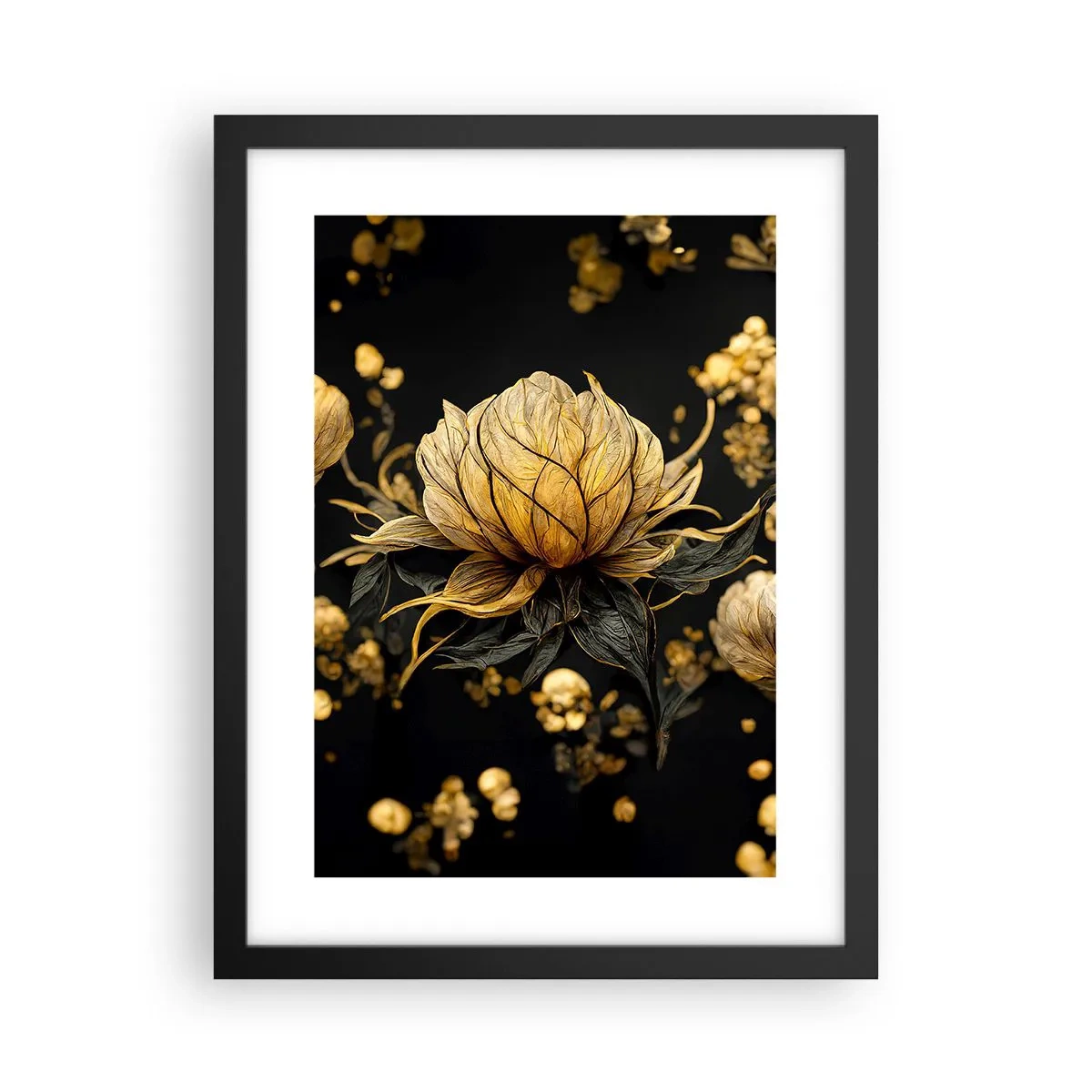 Poster in een zwarte lijst - Subtiele kwetsbaarheid - 30x40 cm