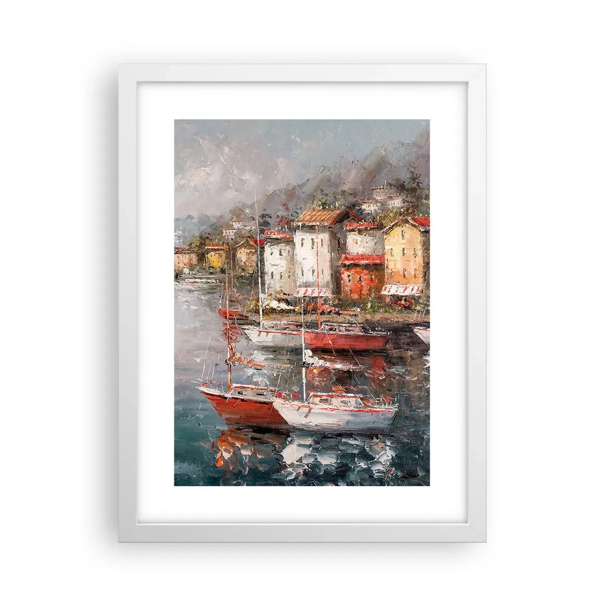 Poster in een witte lijst - Romantisch toevluchtsoord - 30x40 cm