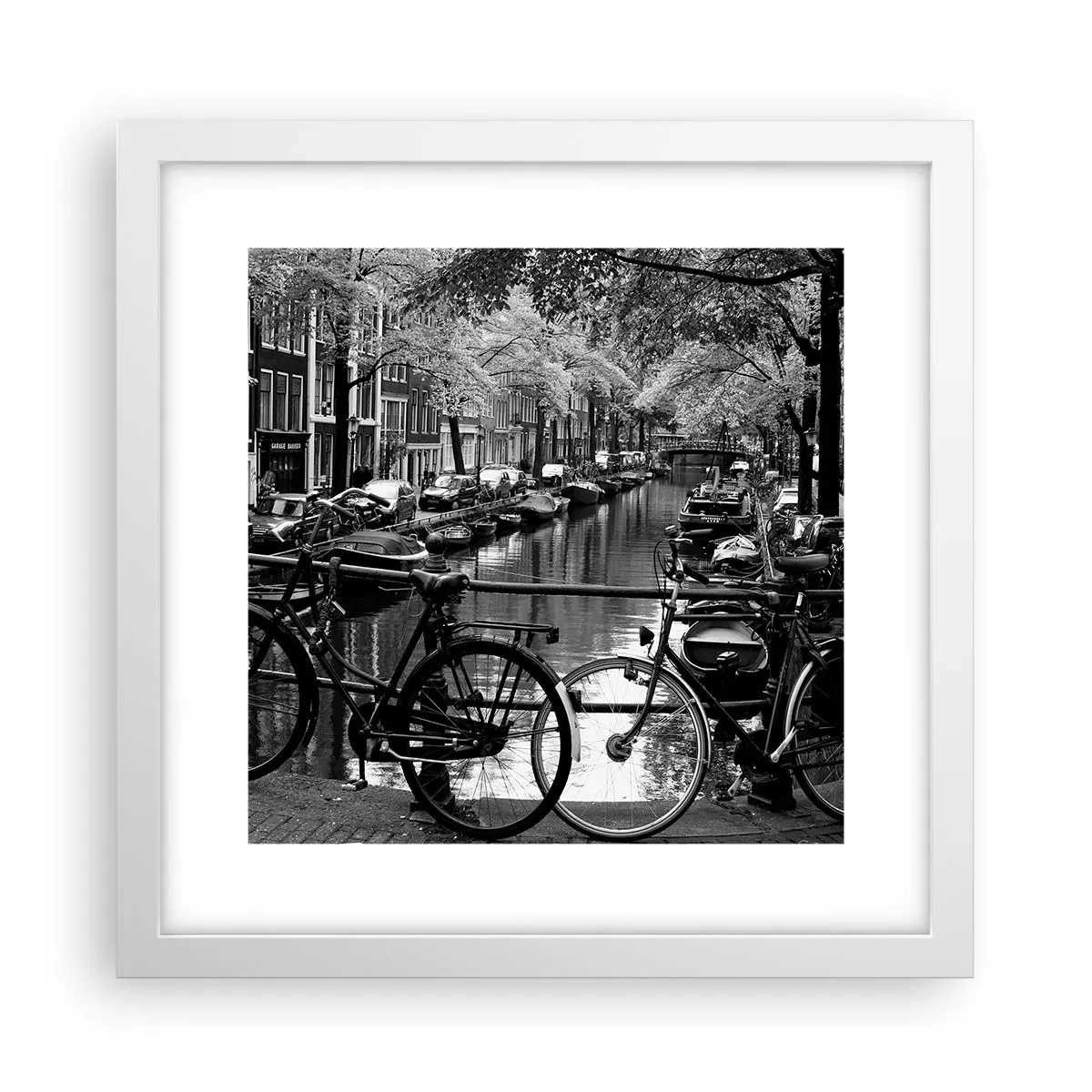 Poster in een witte lijst - Een heel Nederlands uitzicht - 30x30 cm