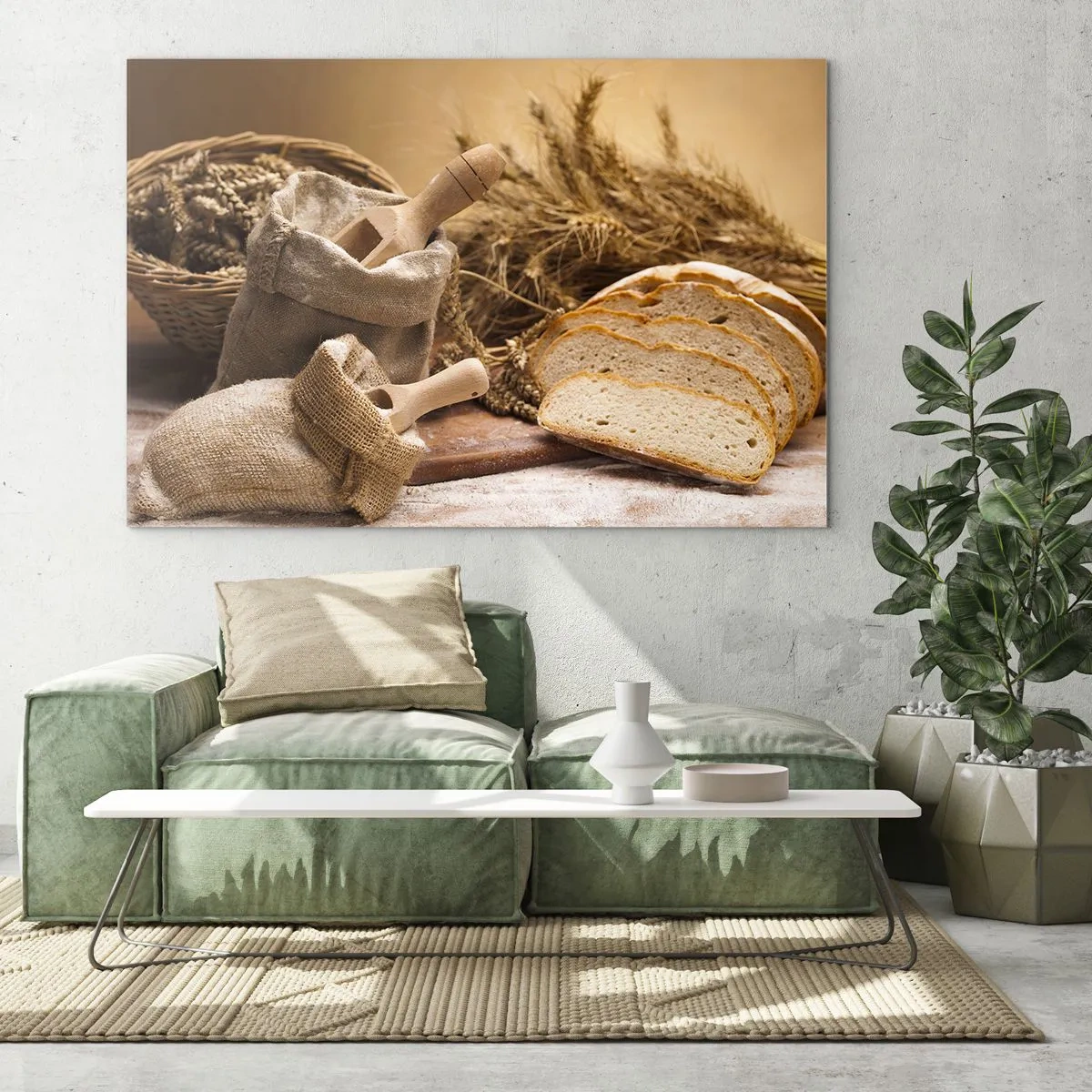 Schilderen op glas - Alsof met mes gesneden! - 120x80 cm