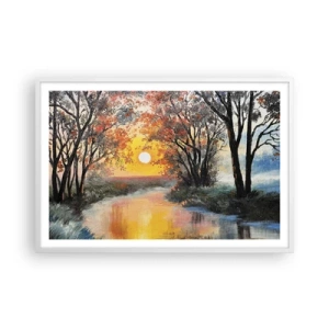 Poster in een witte lijst - Herfst vibes - 91x61 cm