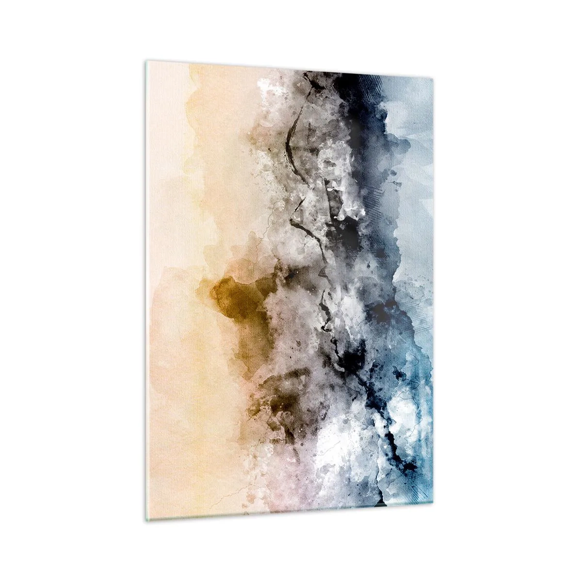 Schilderen op glas - Verdronken in een wolk van mist - 50x70 cm