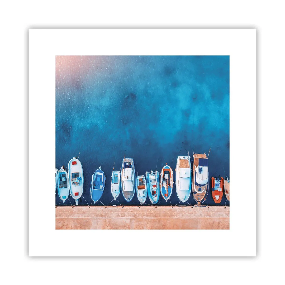 Poster - In één rij - 30x30 cm