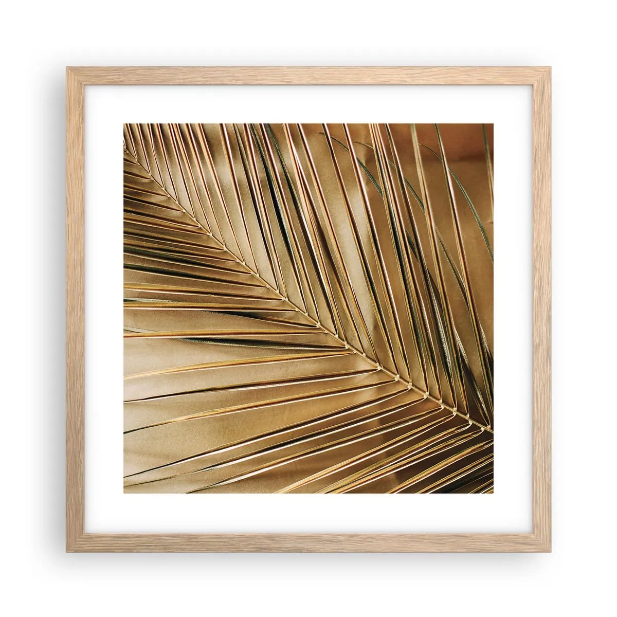 Een poster in een licht eiken lijst - Natuurlijke zuilengalerij - 40x40 cm