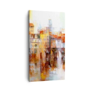 Schilderen op canvas - Ook onder de brug is het mooi - 45x80 cm