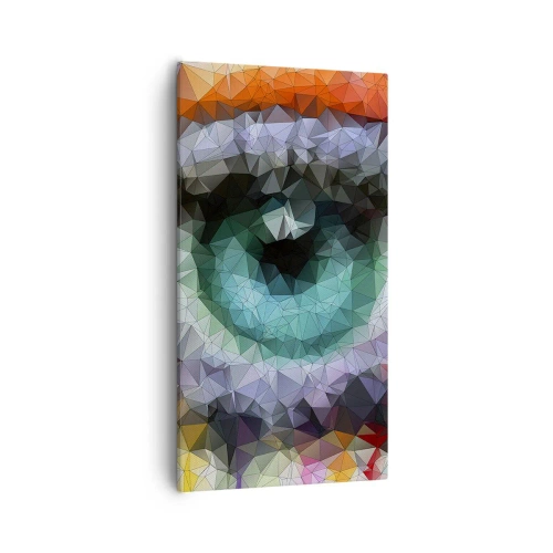 Schilderen op canvas - Kristallijne gloed van de ogen - 55x100 cm