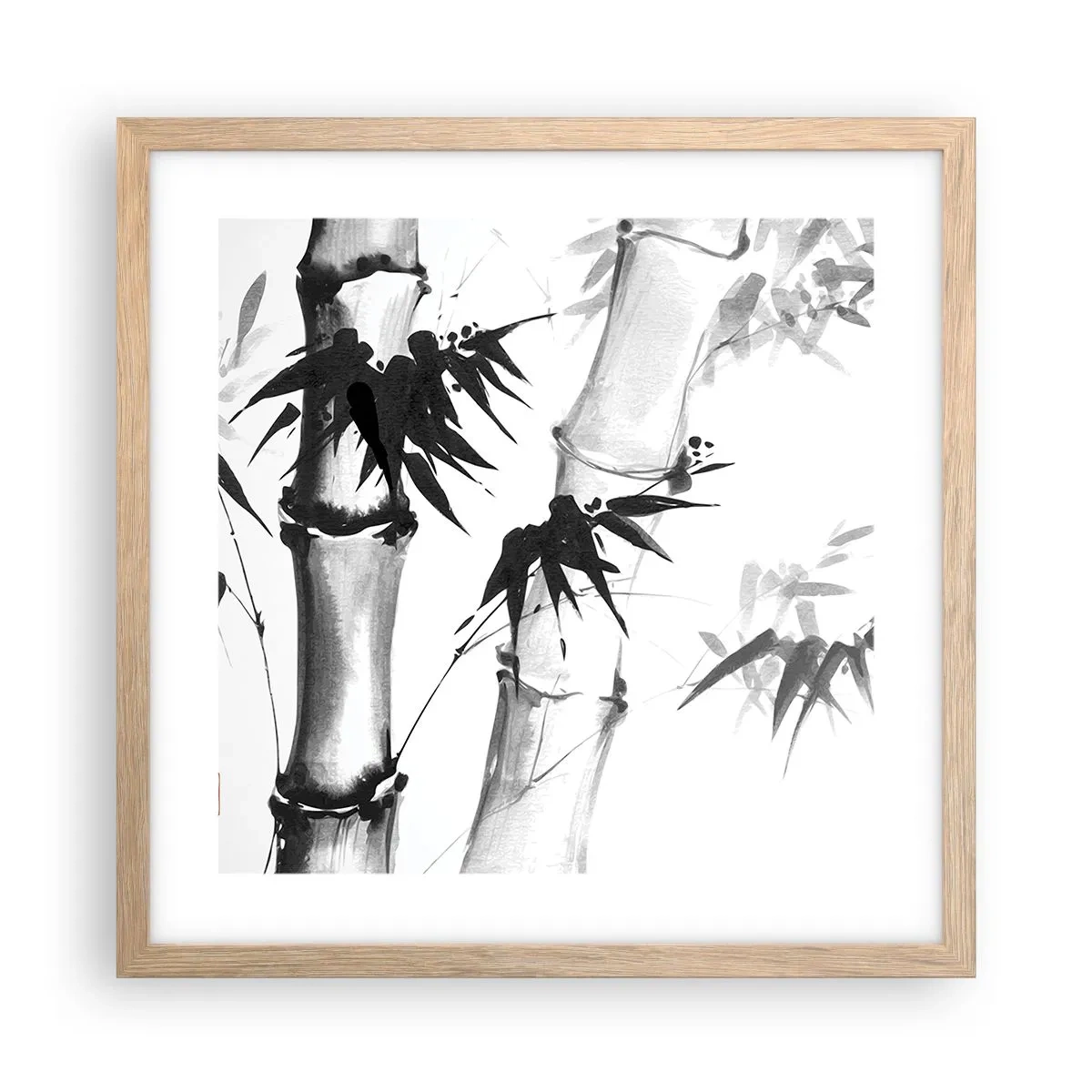 Een poster in een licht eiken lijst - Close-up op het oosten - 40x40 cm