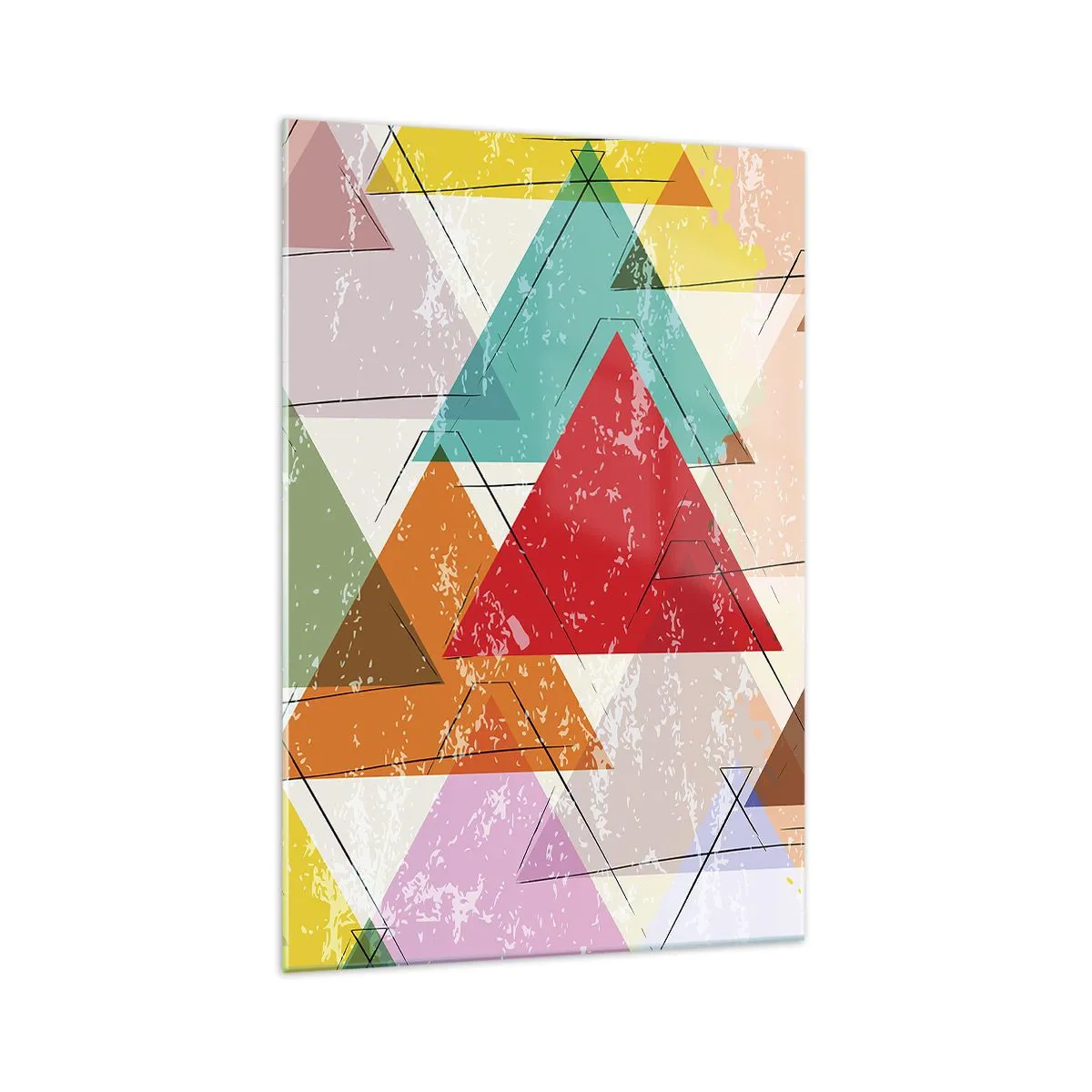 Schilderen op glas - Onzinnige praat uitslaan - 70x100 cm