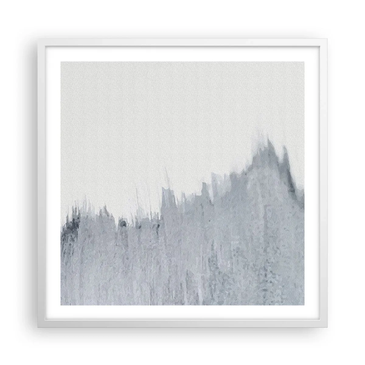 Poster in een witte lijst - Mysterieuze tekst - 60x60 cm