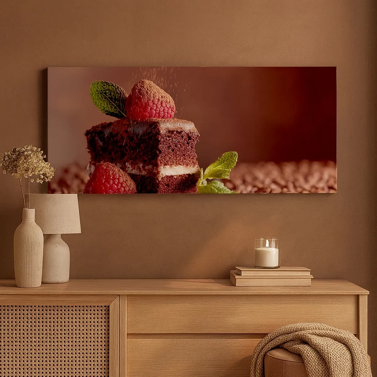 Schilderen op canvas - Het leven is zoet - 30x30 cm