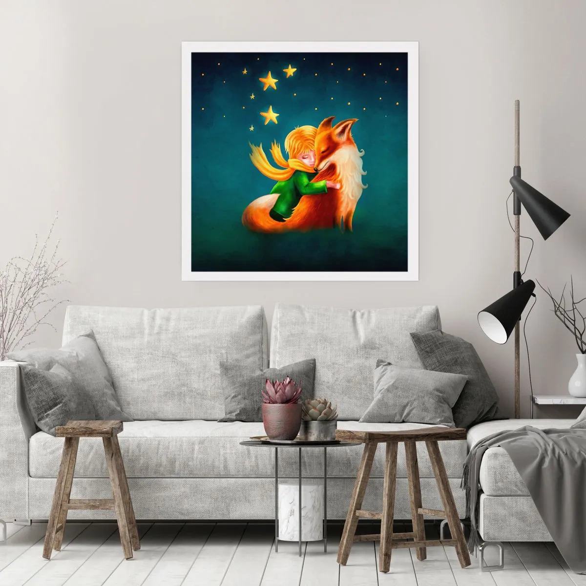 Poster - Kleine Prins - 60x60 cm