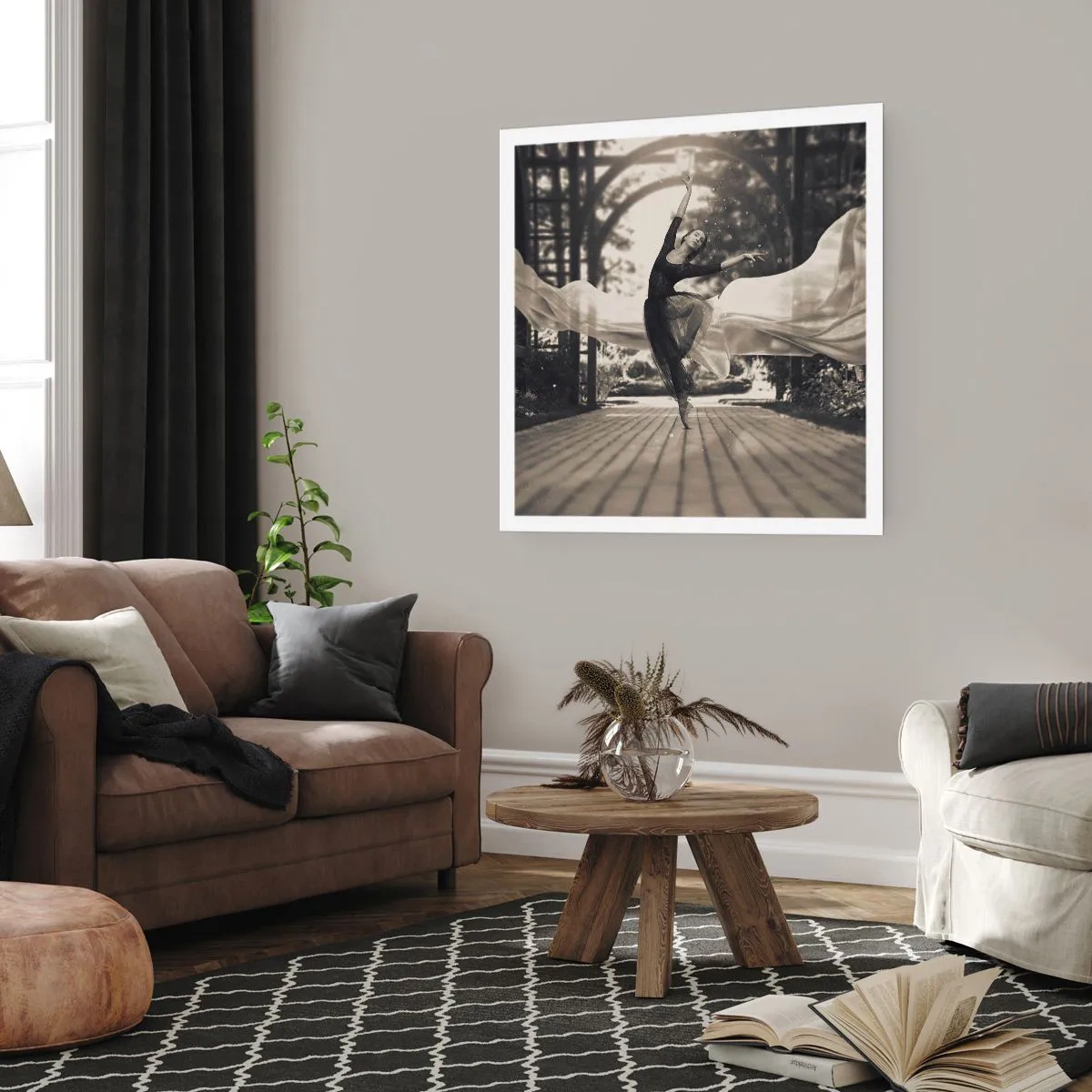 Poster - De dans van de tuingeest - 50x50 cm