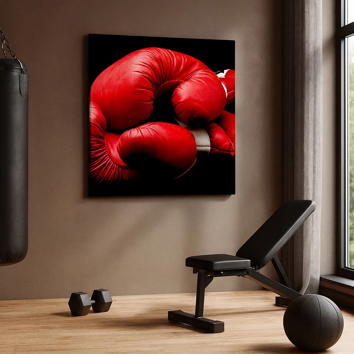 Schilderen op canvas - De emoties van het gevecht met ons - 30x30 cm