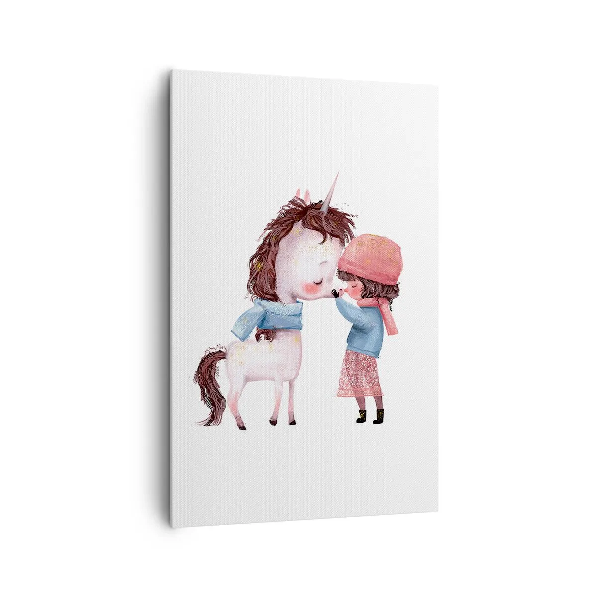 Schilderen op canvas - Een winterverhaal - 80x120 cm