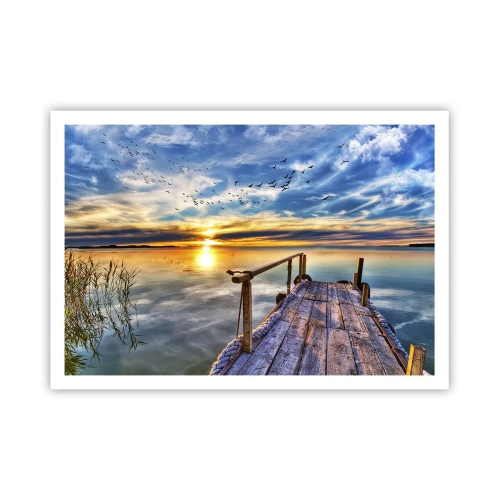 Poster - De wind gaat rusten - 100x70 cm