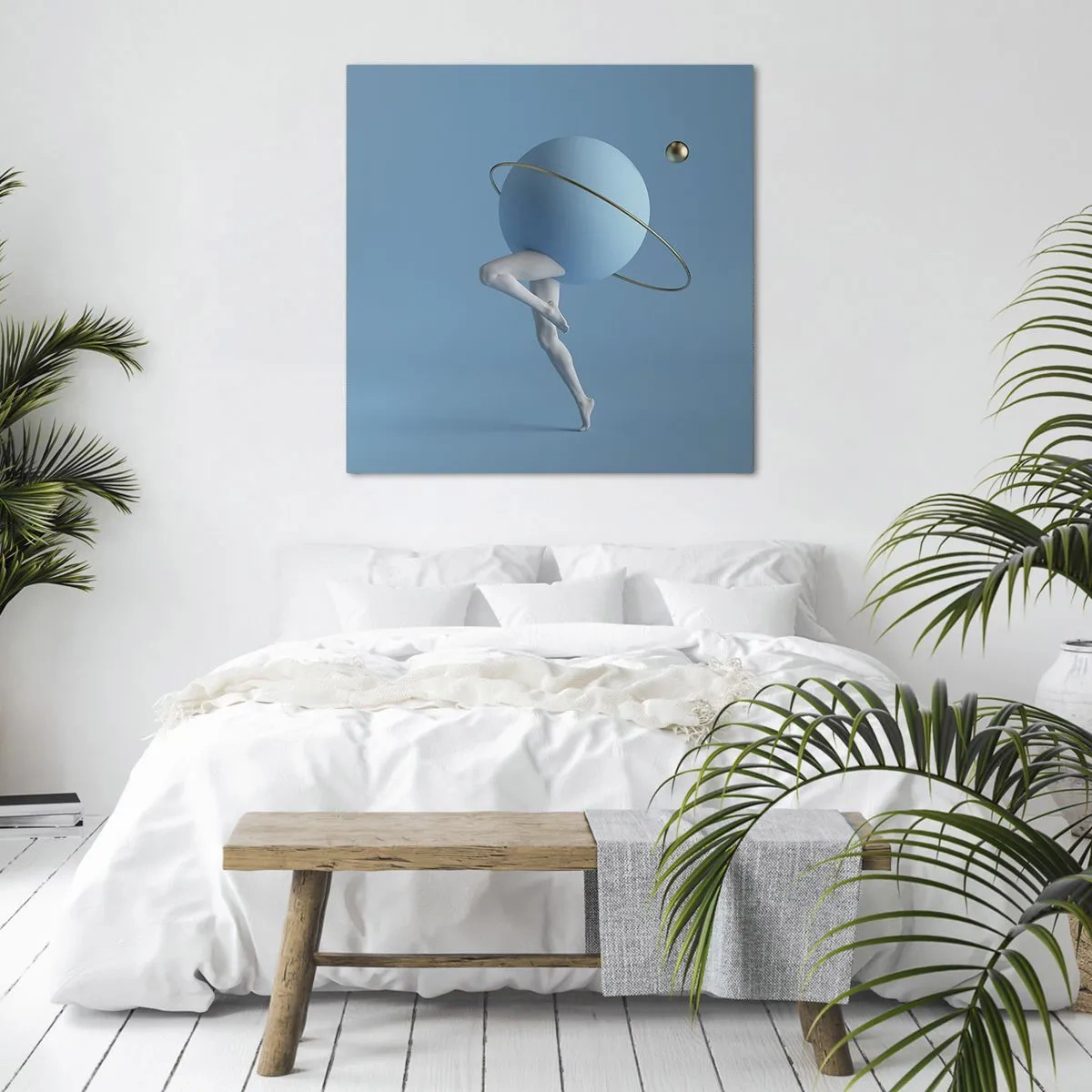 Schilderen op canvas - En de planeten zijn gek geworden - 60x60 cm