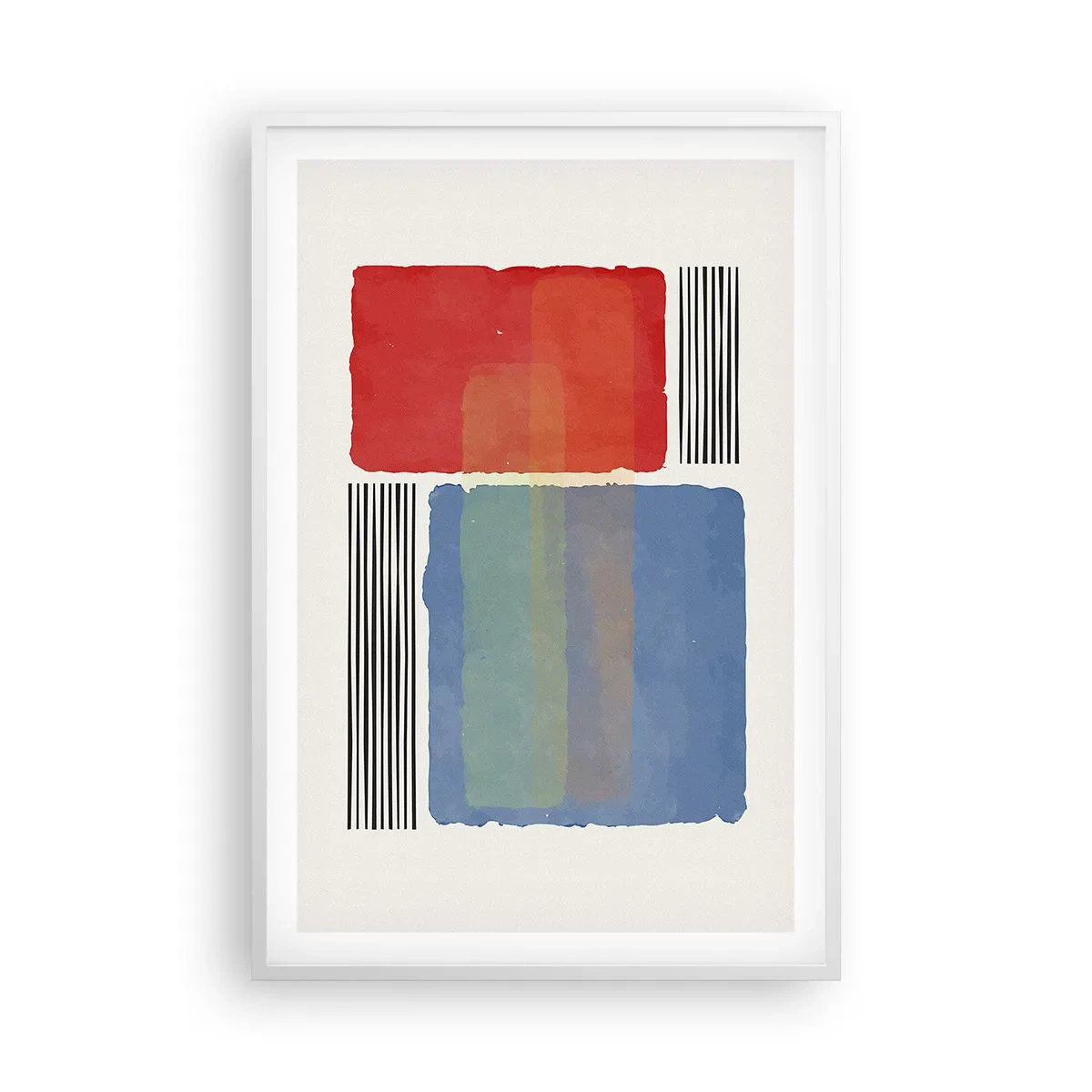 Poster in een witte lijst - De geest en de letter van de geometrie - 61x91 cm