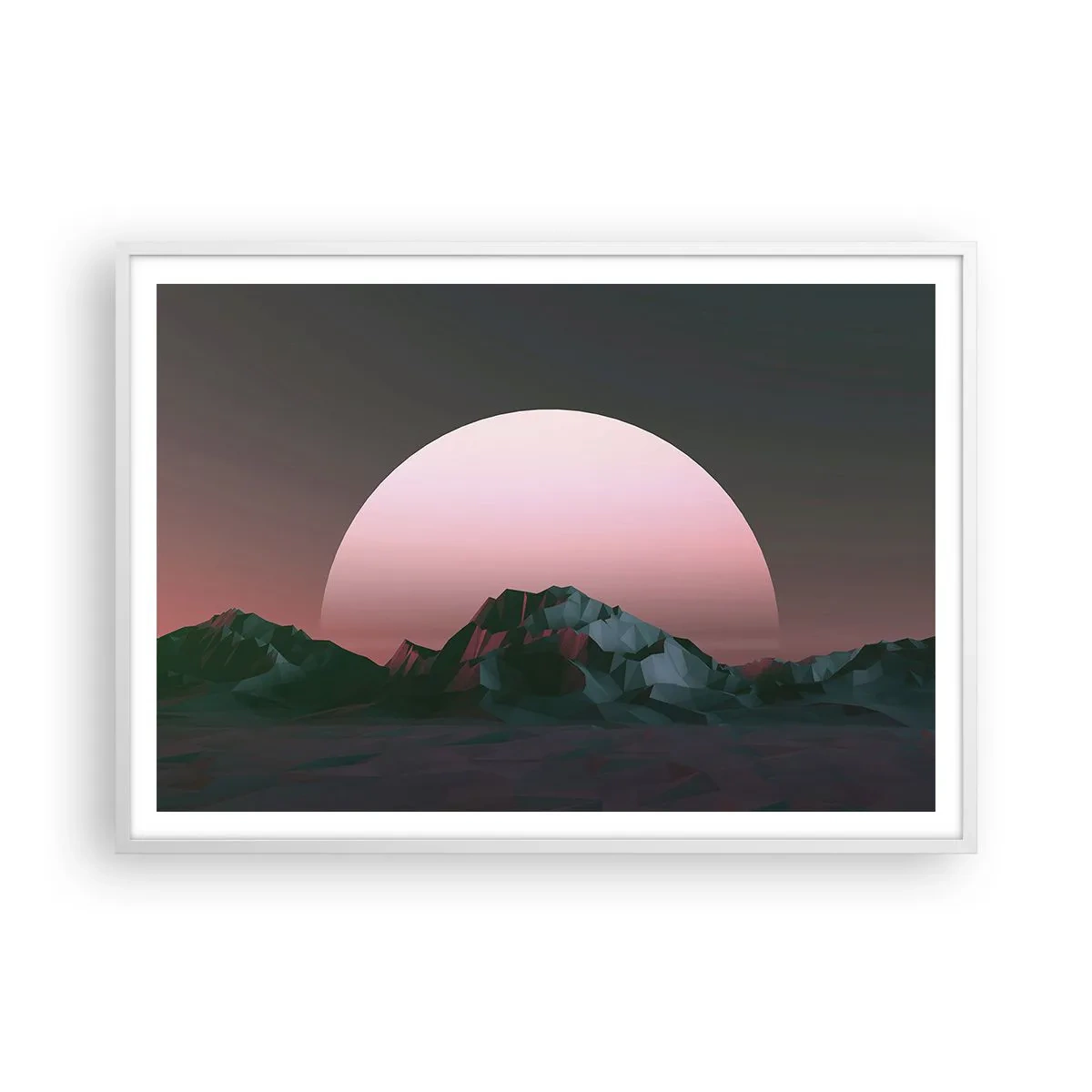 Poster in een witte lijst - In een naburig sterrenstelsel - 100x70 cm