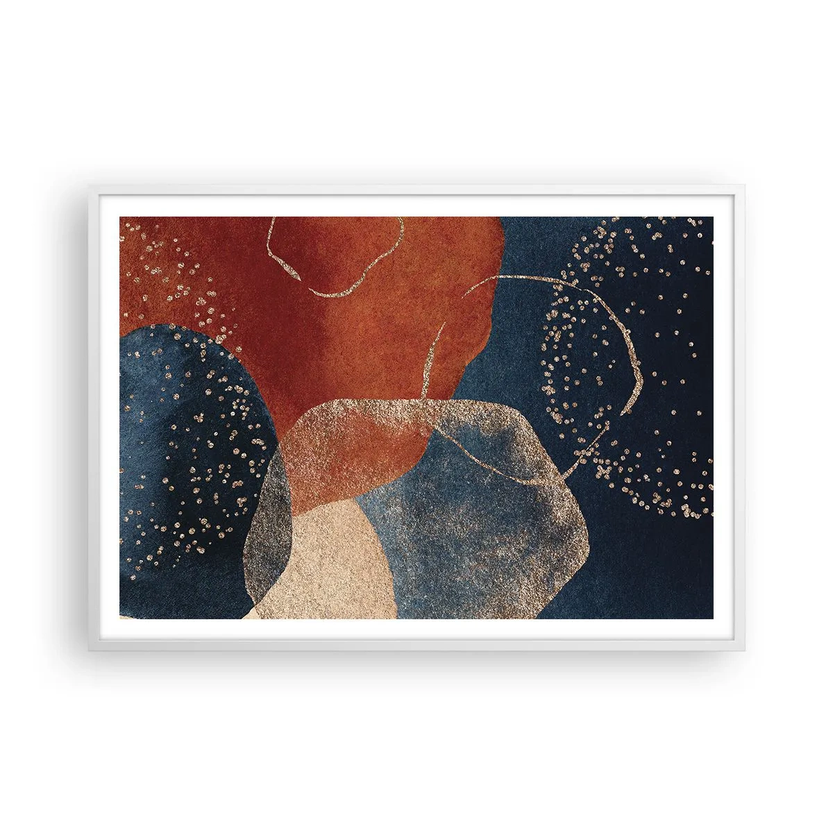 Poster in een witte lijst - De lichtheid van het zijn - 100x70 cm