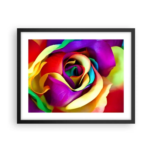 Poster in een zwarte lijst - Het is onmogelijk - 50x40 cm