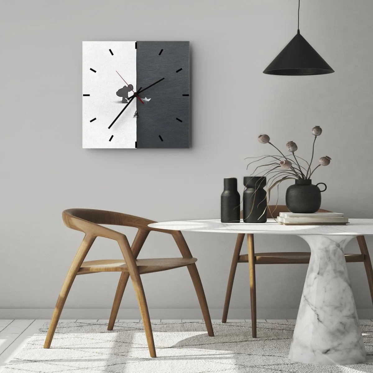 Wandklok - Klok - Geweldige expeditie - 30x30 cm