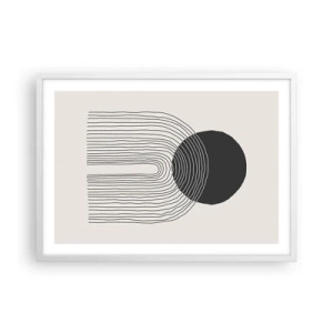 Poster in een witte lijst - Bibberen en vertrouwen - 70x50 cm