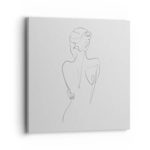 Schilderen op canvas - Lichaamsmuziek - 40x40 cm