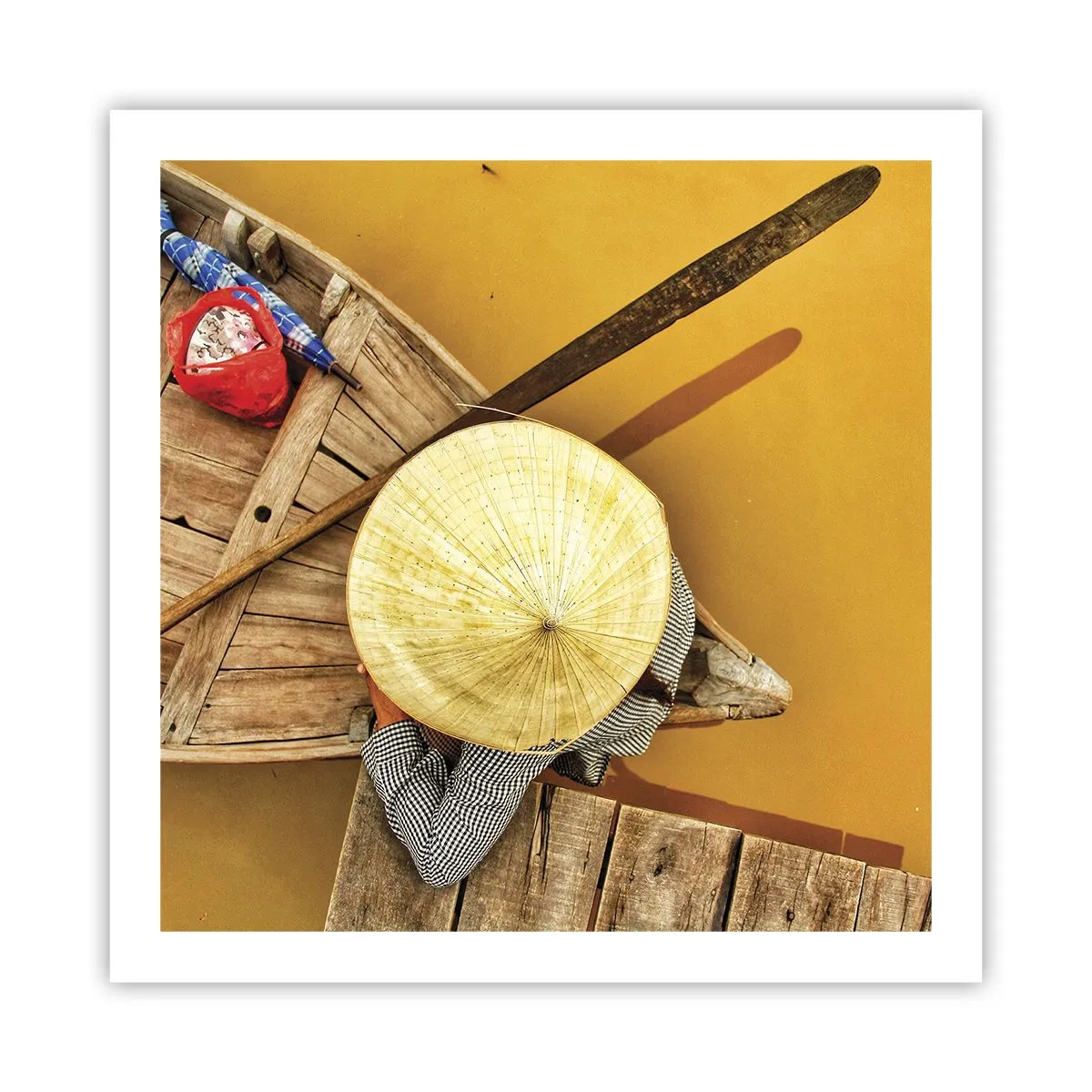 Poster - Het leven op de Gele Rivier - 60x60 cm