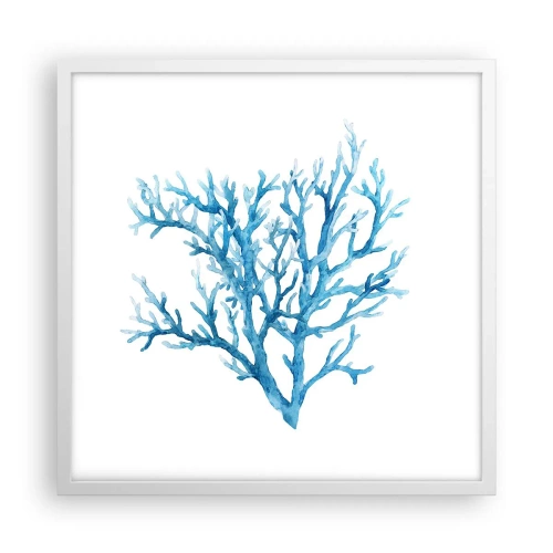 Poster in een witte lijst - Nautische filigraan - 50x50 cm