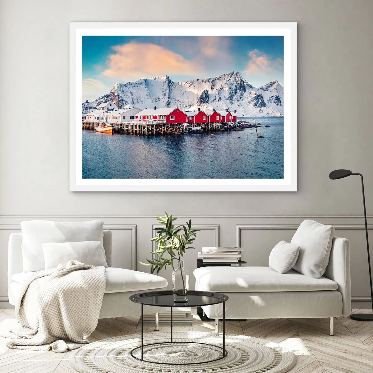 Poster in een witte lijst - Noordelijke retraite - 40x30 cm