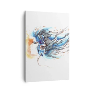 Schilderen op canvas - Laat de muziek spelen - 70x100 cm