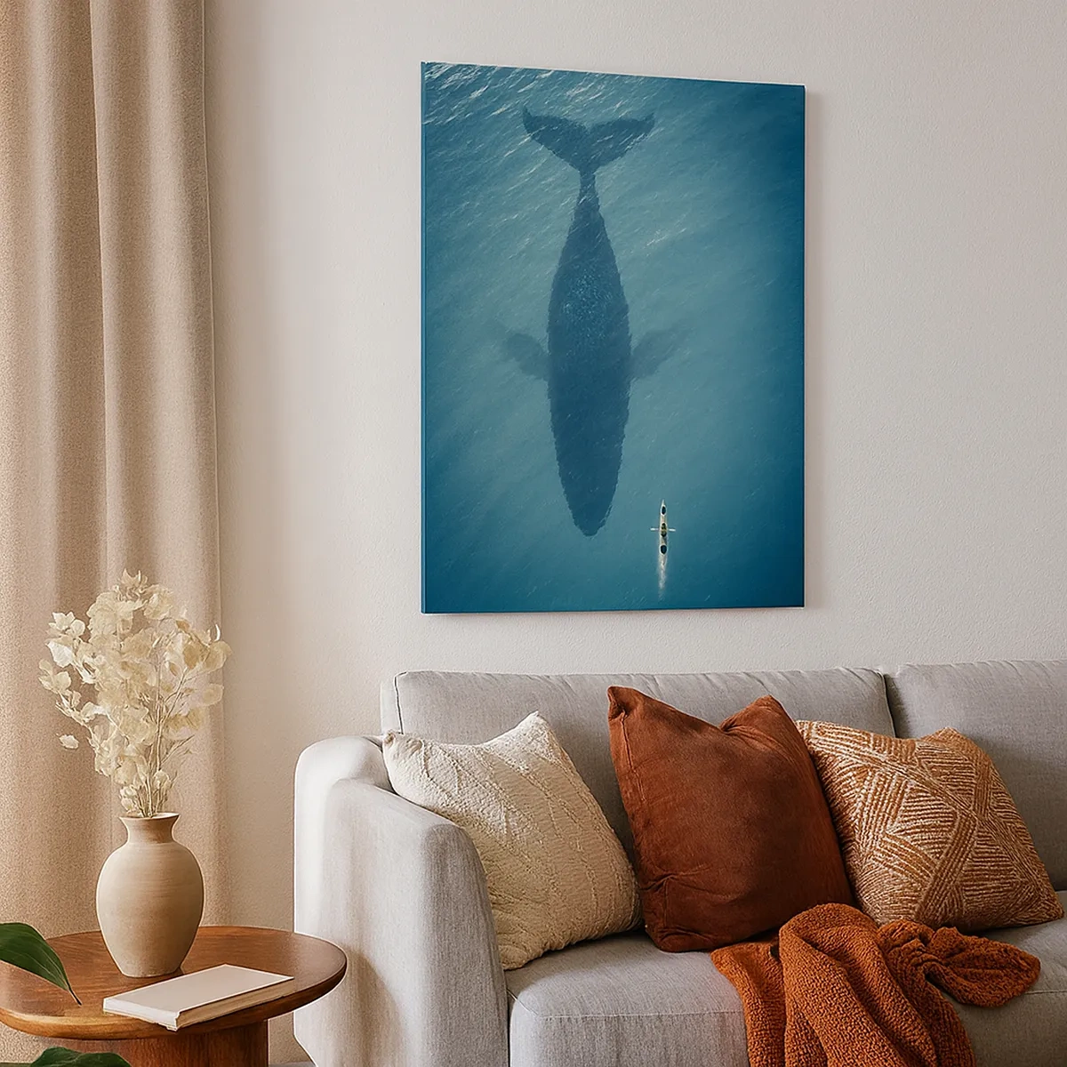 Schilderen op canvas - Ontmoeting aan de oceaan - 50x70 cm