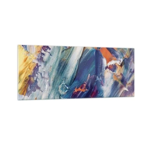 Schilderen op glas - Kleur verwarring - 100x40 cm