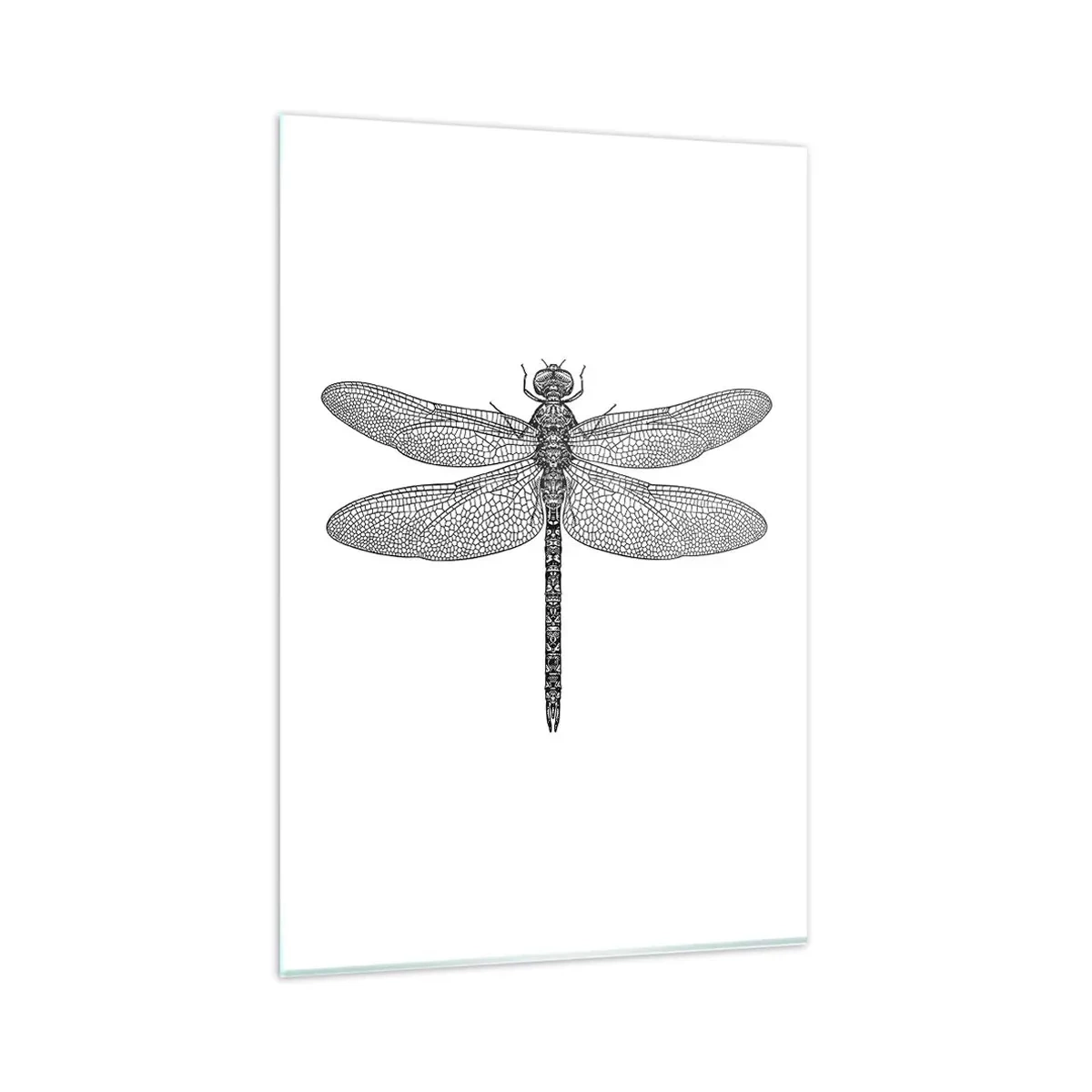 Schilderen op glas - Precisie van de natuur - 80x120 cm