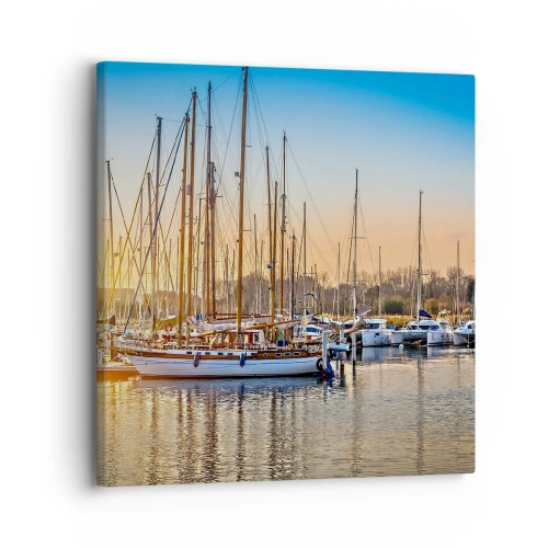 Schilderen op canvas - De wind moet ook slapen - 30x30 cm